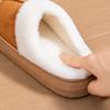 Memory foam slippers women suede platform EVA sole warm home shoes winter non-slip comfortable