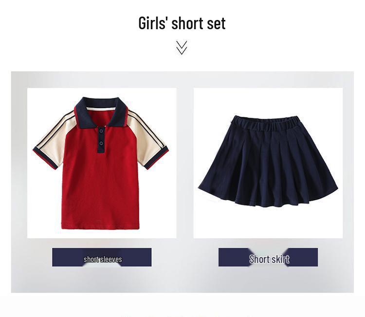 Customizable Unisex Kindergarten Academy Uniform Set for Children