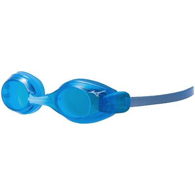 Mizuno N3JFB751 Juniorskie okulary pływackie do zawodów Rozmiar Niebieski wodny x Przezroczysty (Rodzaj poduszki) Pływanie, 21 Blue, TV 52%