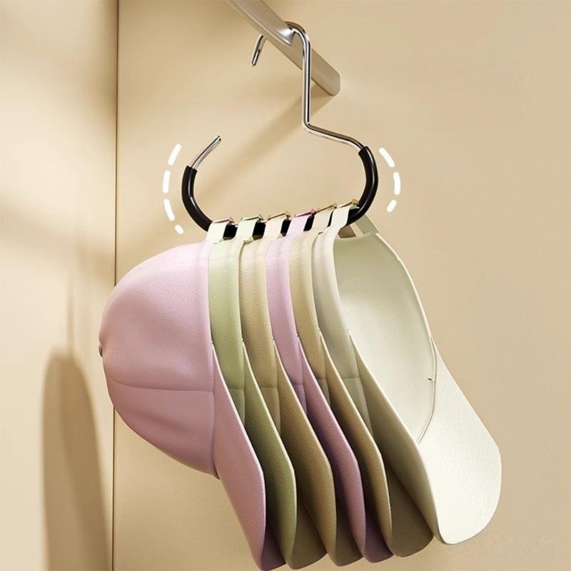 3pcs Multifunctional Steel Hanger System for Hats Scarves Ties Closet Organizers Home Baseball Caps Storage Essential