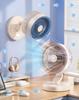 Silent Wall-Mounted & Desktop Electric Fan with Night Light and Strong Air Circulation