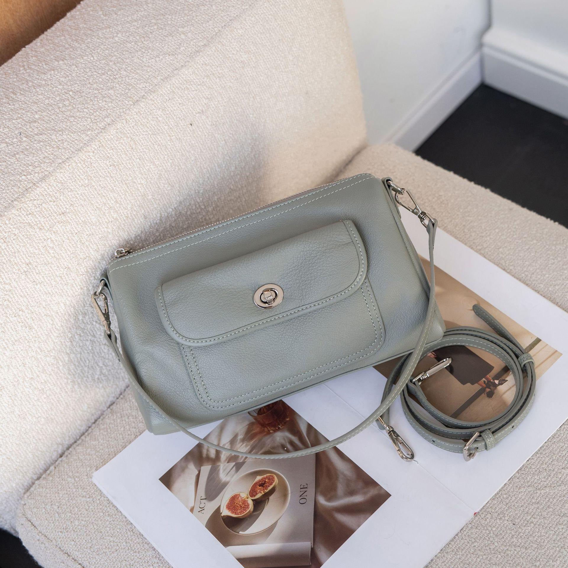 

Квадратная сумка из коровьей кожи через плечо из мягкой кожи, популярная модная женская сумка через плечо из мягкой кожи