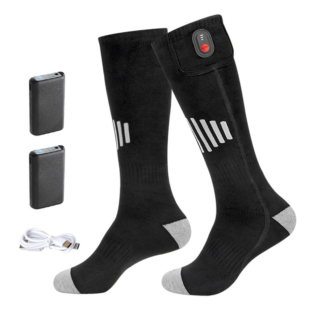 Winter Heated Socks Rechargeable Heating Socks for USB 5000mah Heated Socks Warmth Outdoor Heated Boots Snowmobile Winter Ski