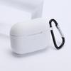 Étui en silicone pour casque d'écoute Autocollant anti-poussière Étui portable pour écouteurs avec mousqueton Remplacement pour