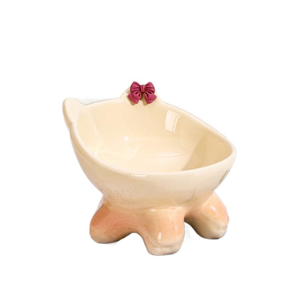 Cute Cat Bowl Creative Dog Food Feeding Basin Food Dispenser Pet Drinking Feeder  Water Container