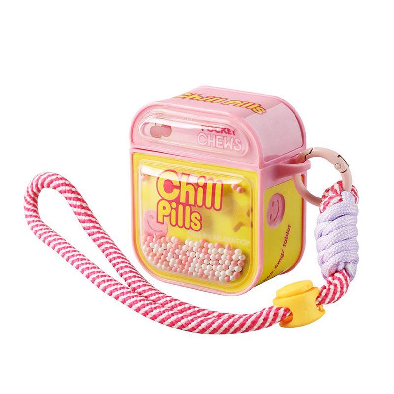 

AirPods Protective Case Mobile Apple Original Headphones Apple Airpods Pro 1 Happy Pill Earphone Case