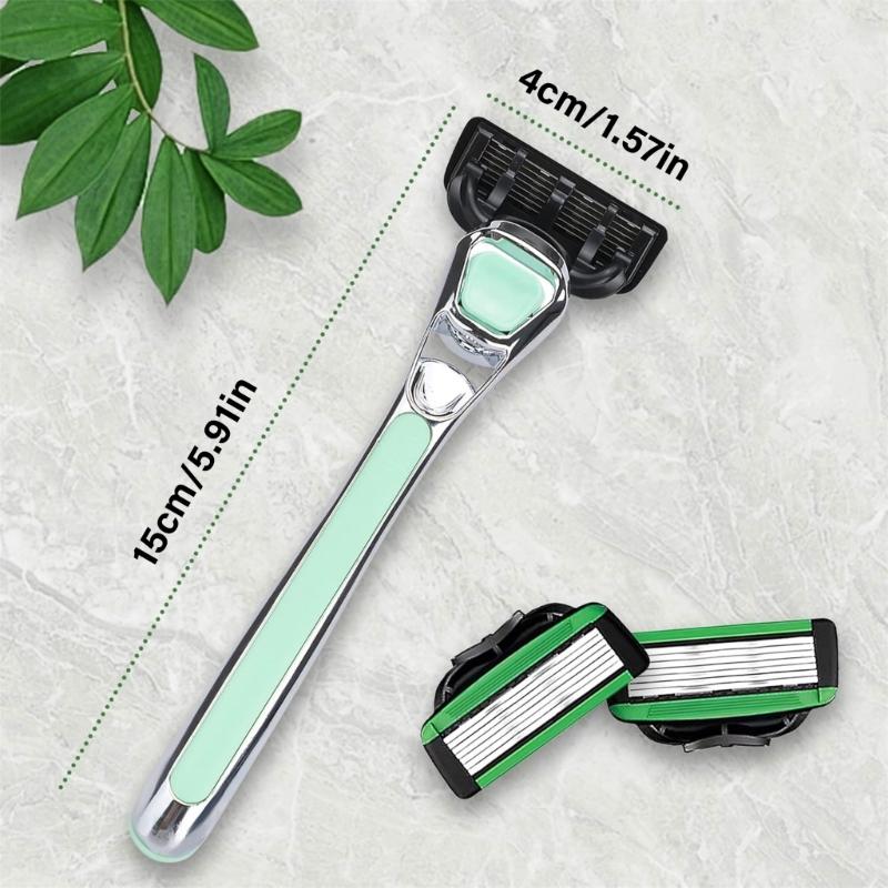 Safety Razors Safety Shaving Razors Metal Razors with 5 Safety Razors Blades,Ecofriendly Razors with Ergonomic Handle