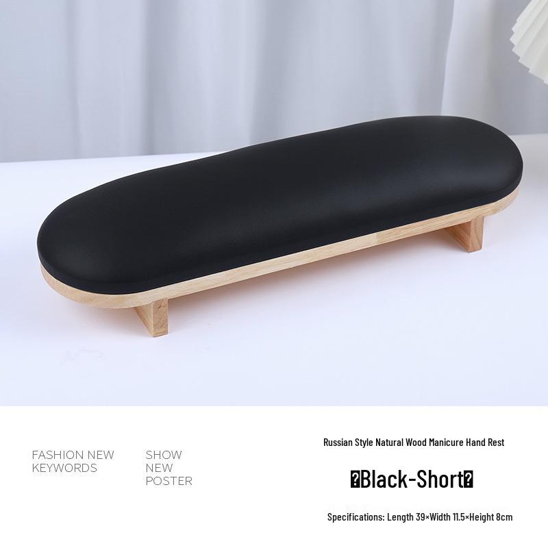 High-End Nail Art Cushion Set: Natural Wood Base & Japanese Leather Tools