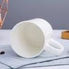Pure White Cup Classic Simak Cup Color Glazed Ceramic Water Cup Household Coffee Cup Large Capacity Milk Cup