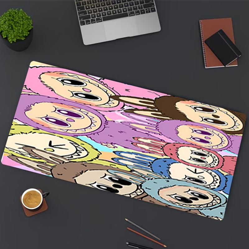 Labubu Print Mouse Pad, for Keyboard Pad Laptop PC Mat for Office Home Use, Desk Decor, Perfect Birthday Gift for Gamers