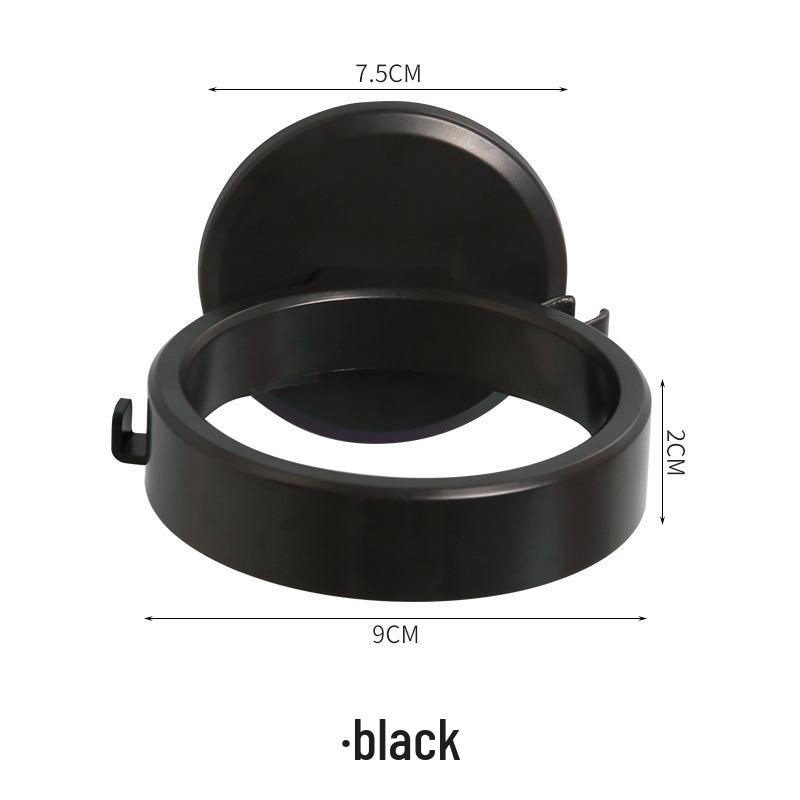 

Seamless Wall-Mount Hair Dryer Holder & Storage Rack чорний