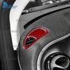 Real Soft Carbon Fiber Stickers For Mercedes Benz Smart 453 Fortwo/Forfour 2016 2017 2018  Car Dashboard Sides Air Outlet
