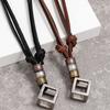 Design Birthday Gifts Punk Fashion Jewelry Ins Style Necklace Men Leather Necklace Sweater Chain