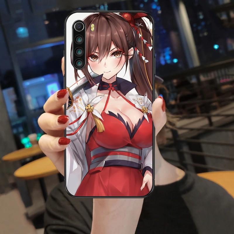 Cute Azur Lane Girl Phone Case For Xiaomi Mi 12 11T 10T 9T Lite Pro Ultra Note 10 Poco F3 F4 X4 GT Soft Black Phone Cover