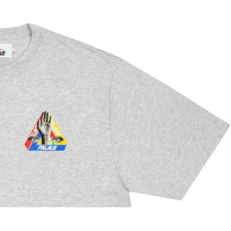 Palace Jcc+ Collaboration Ss25 Back Hand-Drawn Eye Logo Print Loose Fit Crew Neck Comfortable Short Sleeve T-Shirt Unisex T-Shirt P28JCCES005