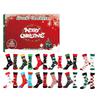 24 Days Christmas Stocking Advent Calendar with 12 Pairs of Socks for Festive Season and Comfortable Winter Wear