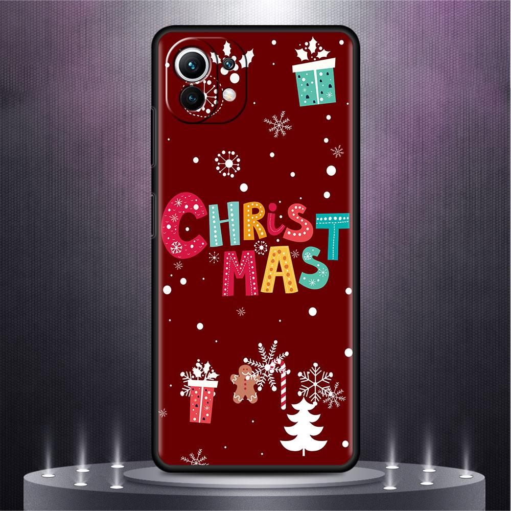 Christmas Red Nose Cute Elk Case For Xiaomi Mi Poco X3 NFC M4 M3 Pro F3 GT F1 11 Lite Note 10 11T 10T 9T Back Soft Phone Cover