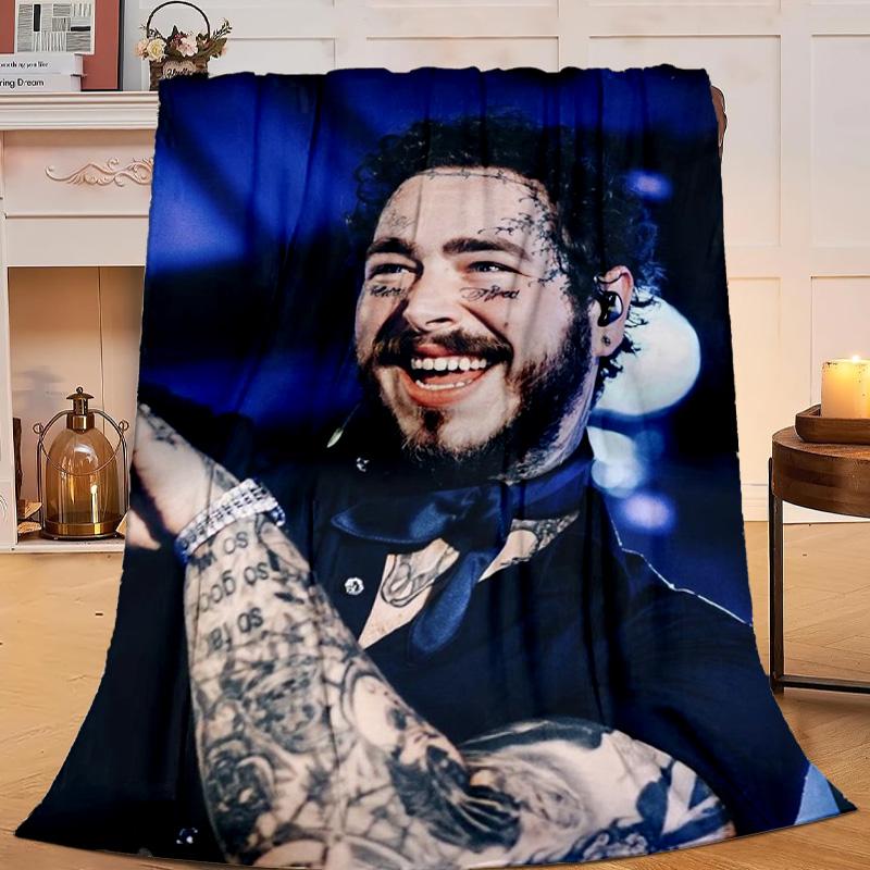 1PC Musician's Heartfelt Expression Flannel Blanket Gift, Suitable for Both Men And Women, Soft Ideal for Beds And Sofa, Birthday Or Christmas Gift