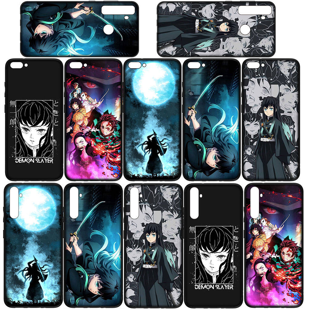 Für Samsung Galaxy S25 S24 S23 S22 Ultra FE Plus A17 A37 A57 A56 A55 A06 A16 A15 A36 A26 A35 A05 A25 A54 A34 Hülle Tanjiro Muichiro Tokito Dämonenjäger