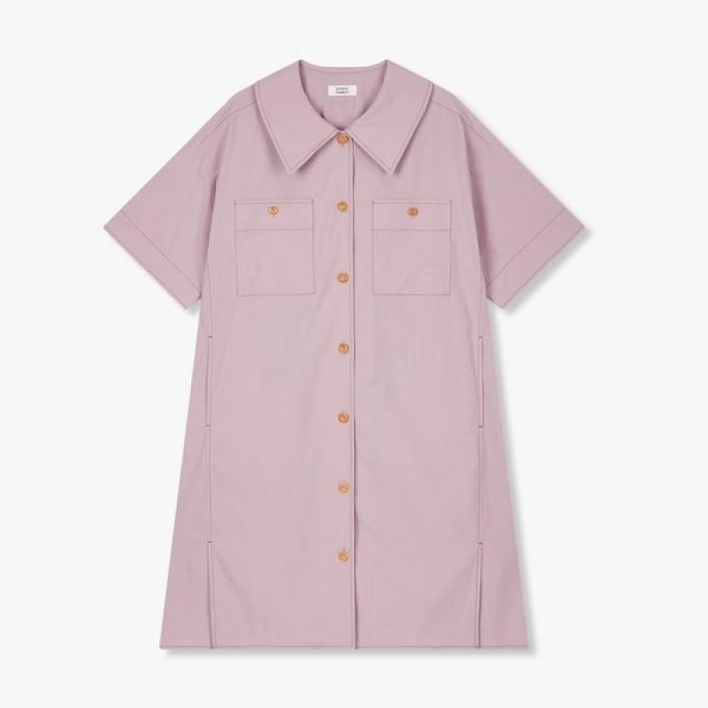 Studio Tomboy Oversized Dress With Back Tuck Detail  9105241185ct mustard/FREE