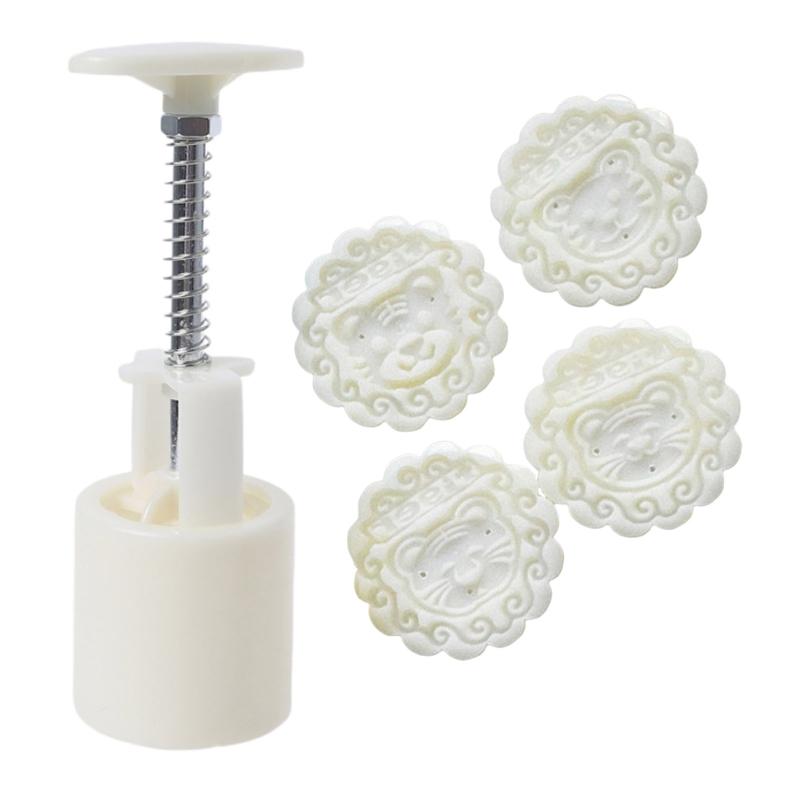 

50g Cute Tiger Shape Plastic Mooncake Molds Mooncake Mould DIY Baking Accessories Kitchen Gadget for Mid-Autumn Festival 1