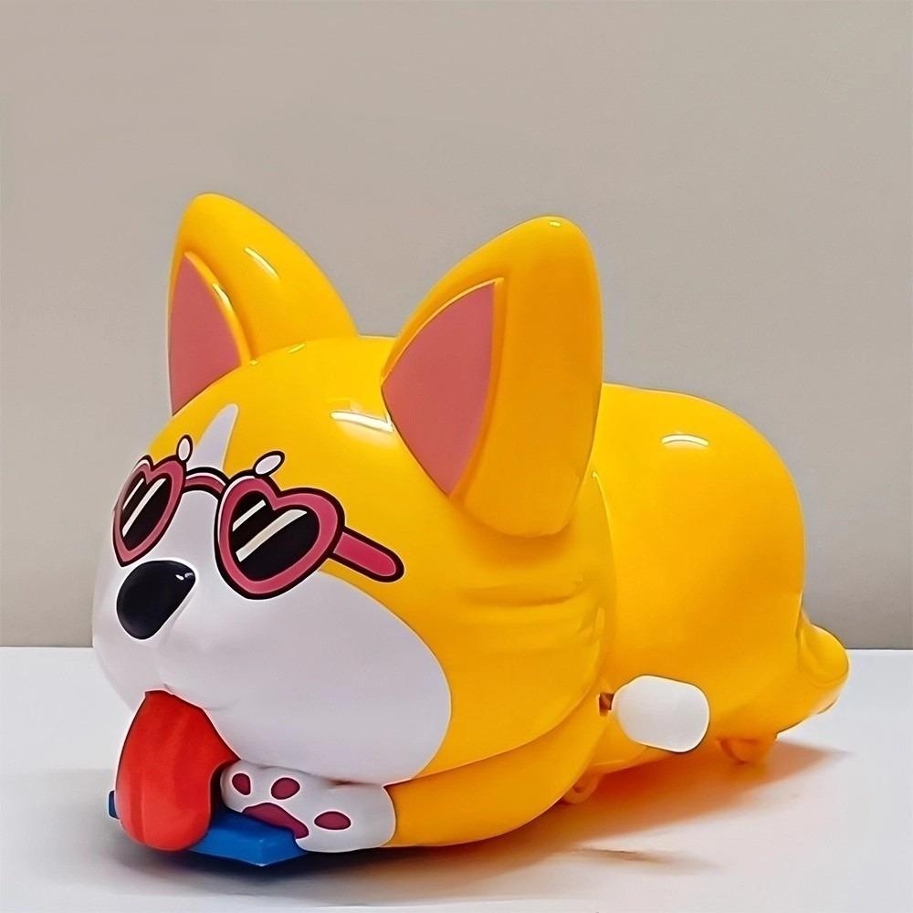 

Cartoon Wind Up Swing Walking Toy Drop Resistant Interactive Toys Crawl Training Dolls B