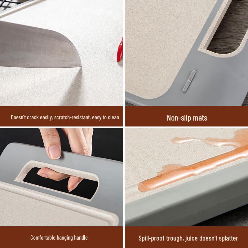 MAXCOOK MCWA970 Antibacterial Rice Husk Fiber Cutting Board