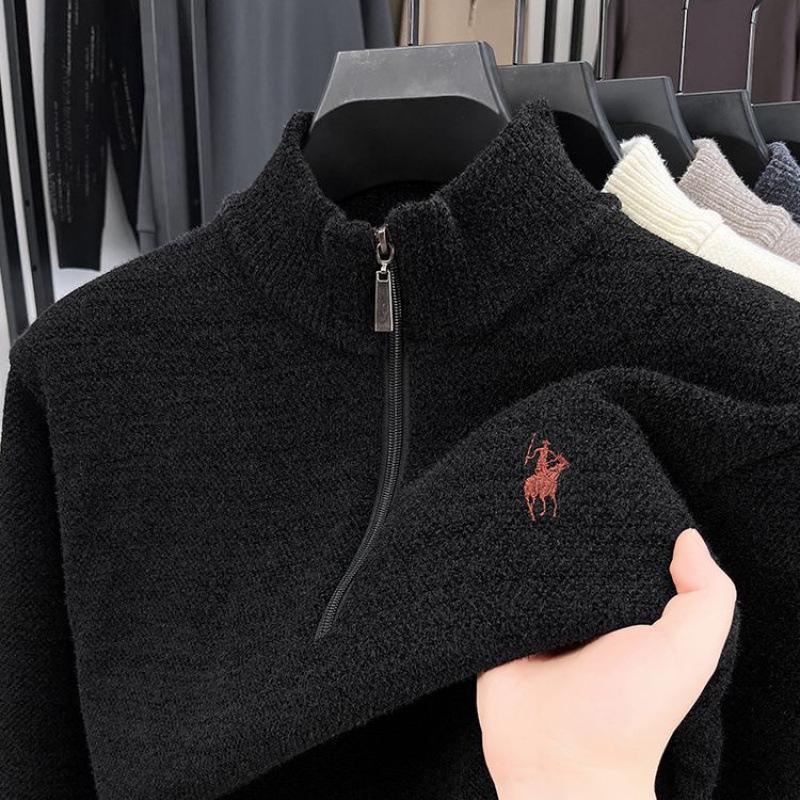 Men's Winter High Neck Knit Sweater