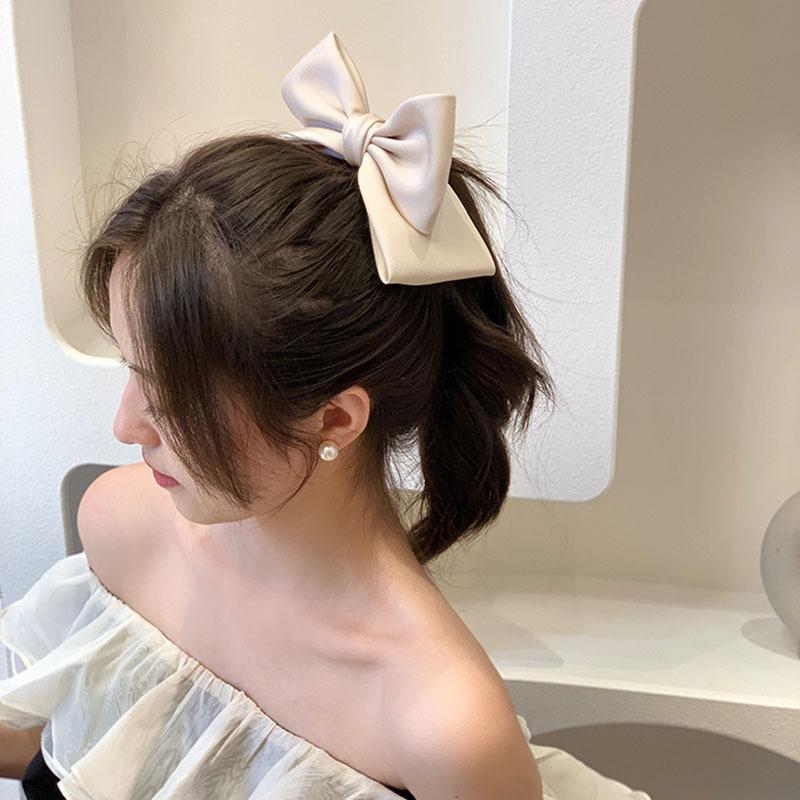 Korejská princezna sponka do vlasů 3D mašlička Roztomilé sponky do vlasů Sponky s mašlí Dívčí saunové oblečení Dámské doplňky do vlasů Jaro