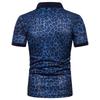 Herren Sommer Mode Leopardenmuster Lässiges Kurzarm T-Shirt Herren