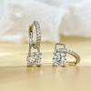 2ct Moissanite Earrings for Women Lab Grown Diamond Ear Studs 925 Silver Fine Jewelry Gift
