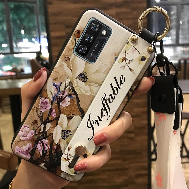 Durable Dirt-resistant Phone Case For Blackview A100 Waterproof Wristband Protective Fashion Design Phone Holder Ring