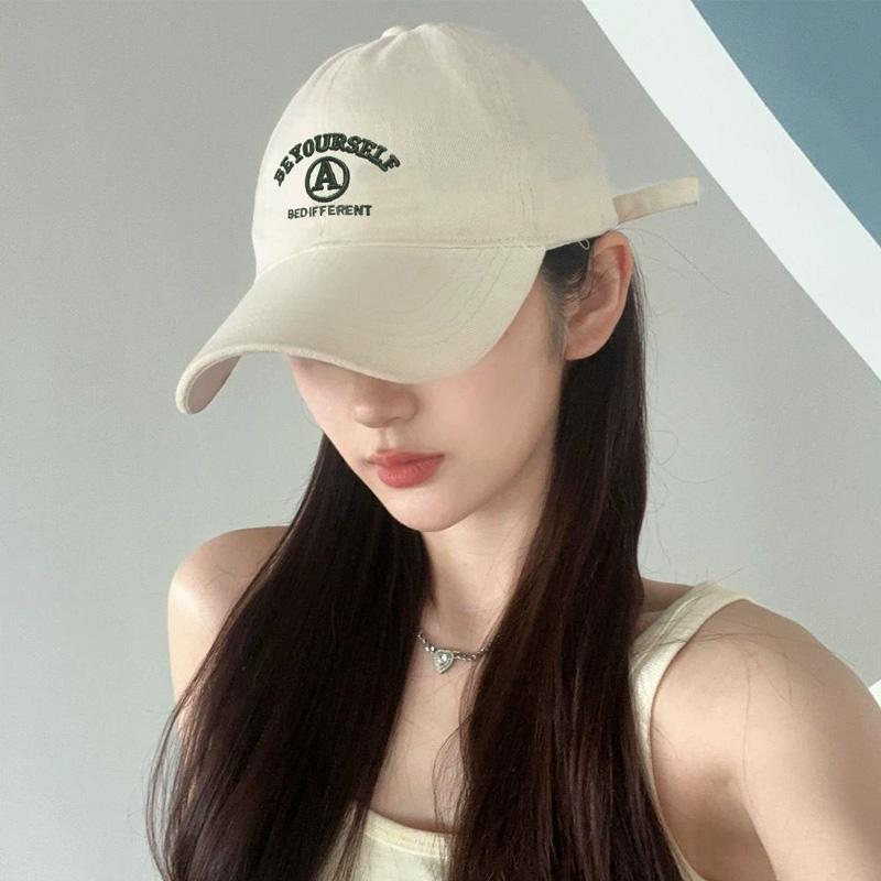 Protection Cotton Baseball Cap Fashion Embroidery Letter Prints Peaked Hat Female Girl Outdoor Use Sportss Dad Trucker Cap Women Casual Sun
