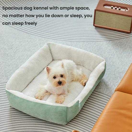 Pet Bed Anti-Slip Bottom Thickened Warm Large Dog Nest Spacious Comfortable Rest Space Neck Support Dog Mattress