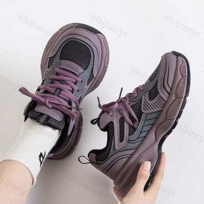 Women's Platform Sneakers Autumn New Height Increase Outdoor Non Slip Casual Shoes Lace Up Breathable Comfort Vulcanized Shoes