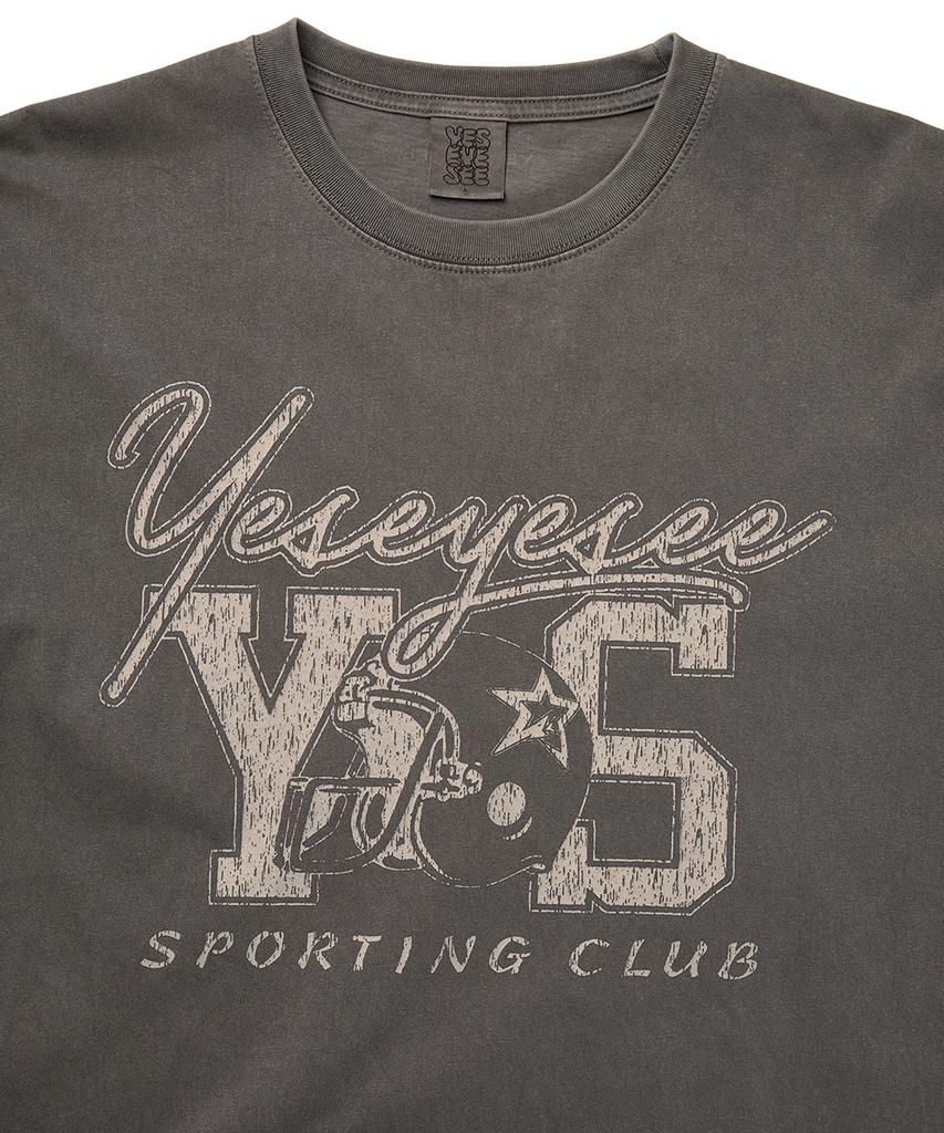 YESEYESEE Y.E.S Sporting Club Tee Charcoal