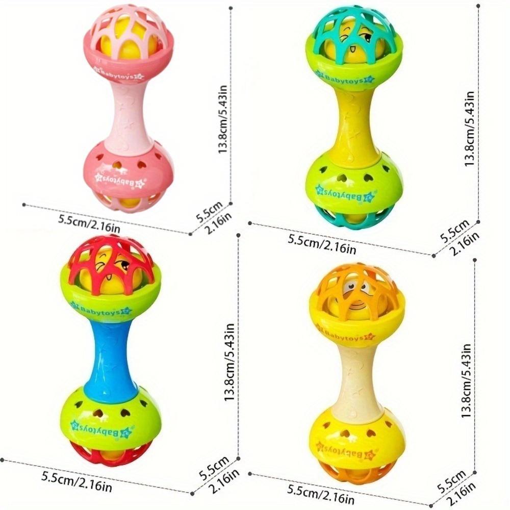 Baby-Doppelkopf-Klangspielzeug, in mehreren Farben erhältlich, hell und auffällig, von Babys geliebt, Weihnachtsgeschenk
