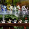 Table Ornaments Crystals Dragon Figurine Glass Dragon Statue Cute Dragon Miniature  Home Decor