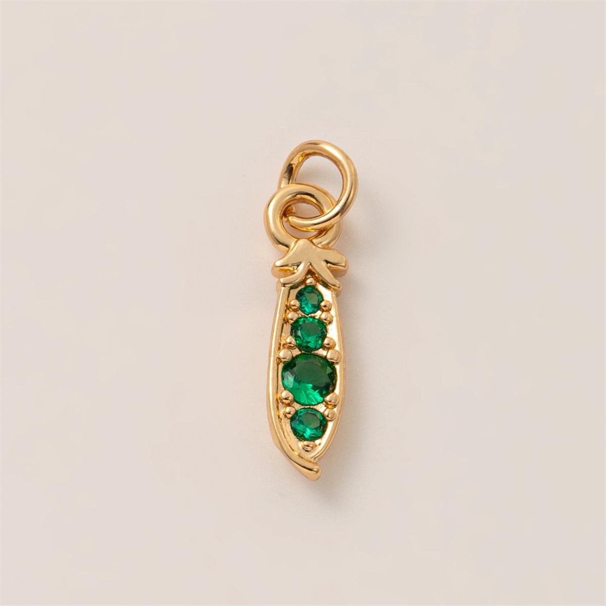 

DIY Handmade Accessories Daily Fruit Series Strawberry Cherry Pendant Copper Plating 14K Color Preserving Female