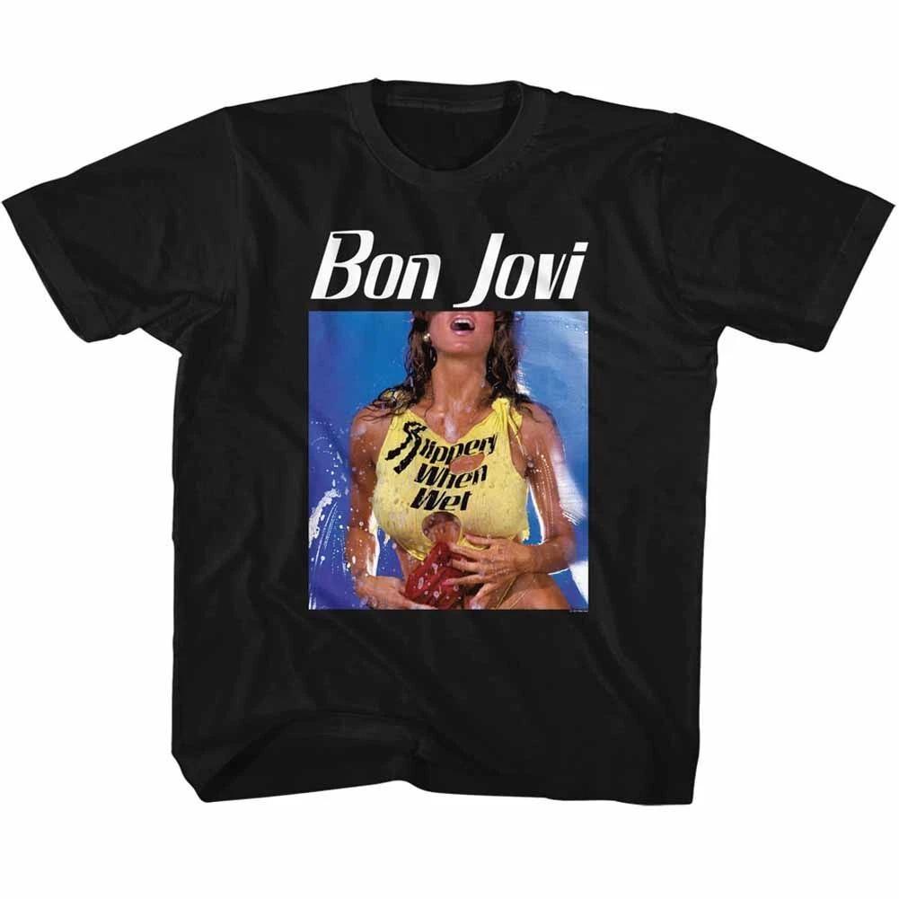 Bon Jovi Bon Slippery Music  Children s T-shirt 110