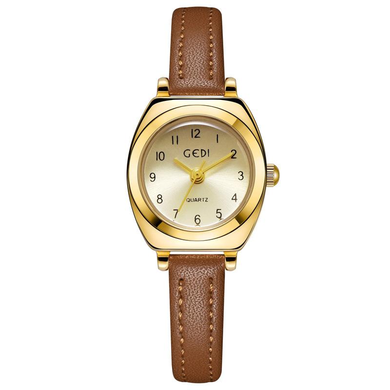 Small High-End Women'S Watch Retro Niche High-Value Student Watch Exquisite Belt Quartz Watch