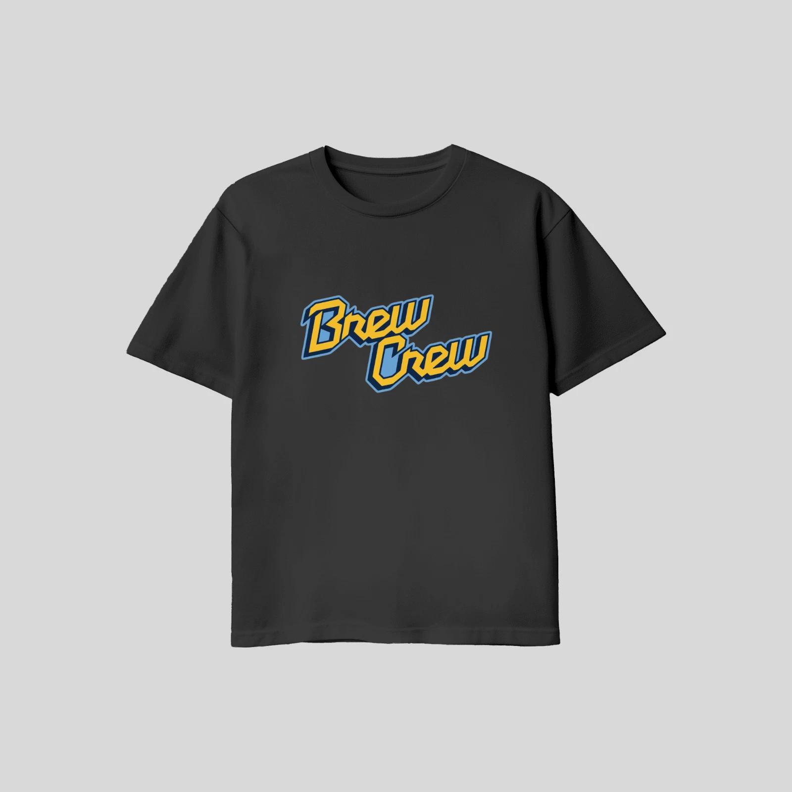 Unisex Adult Casual Graphic Milwaukee Brewers Brew Crew T Shirt L M... L