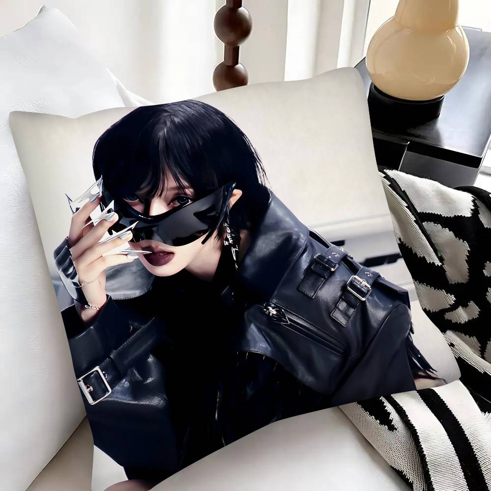 Singer Kpop Winter Pillow Case Fashion Square Pillowcase Bedroom Sofa Room Ins Decoration Leisure