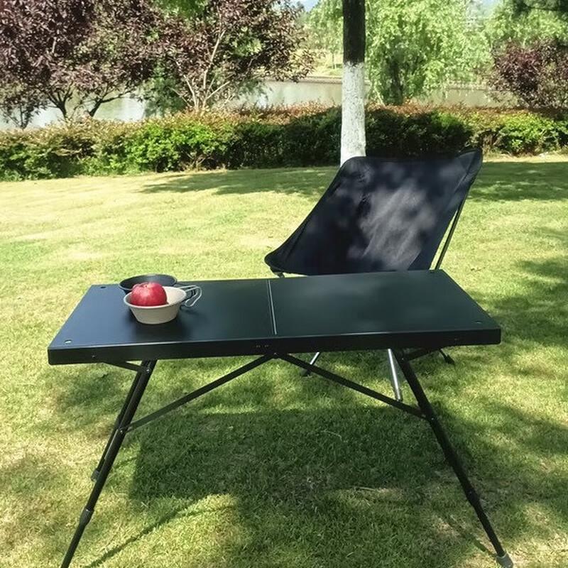 OEING Portable Foldable Aluminum IGT Camping Table