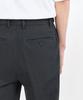 MUSINSA STANDARD Relaxed Tapered Hidden Banding Crop Slacks [Charcoal Gray]