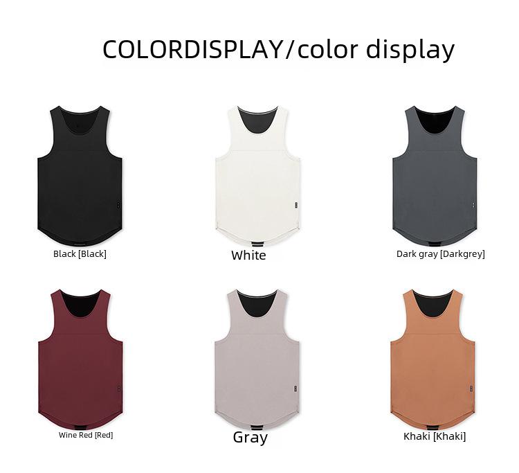 Men's Summer Elastic Fitness Vest - Stylish Printed Sleeveless T-Shirt