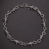 Thorns Necklace Men and Women Ins Same Design Collarbone Chain Choker Dancing Hip Hop Thorns Necklace