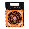 Solar Fan 5200MAH Type C Charging 4 Speed   Brushless Motor 4.5mCelsiuss Low Noise LED Timer Solar Camping Fan for Fishing Outdoor Activities