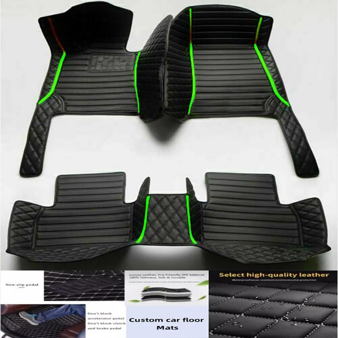 5D leather waterproof Custom Car Floor Mats For Ford Explorer 2006-2019 years Auto Foot Coche Accessorie liners