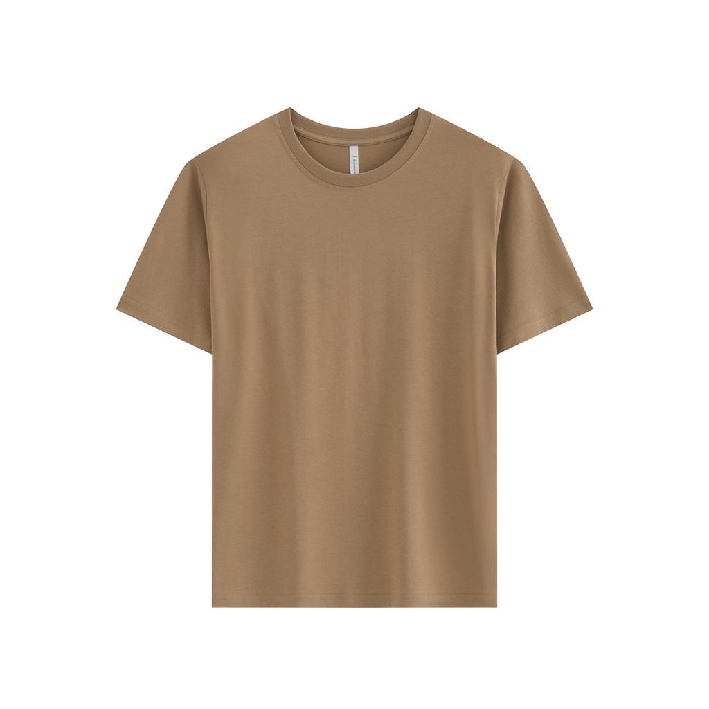 Summer gram ice silk cool cotton t-shirt women's simple casual solid color short-sleeved fashion trend cultural shirt top